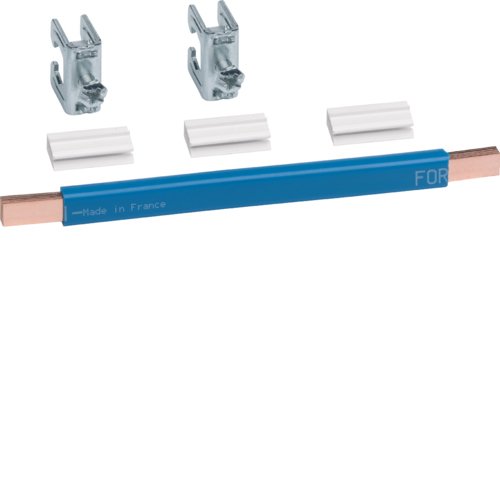 Hager Cu-Carril Universz 180x9x6mm N75b ** 35qmm Azul Lamelliert M.2xklemmen