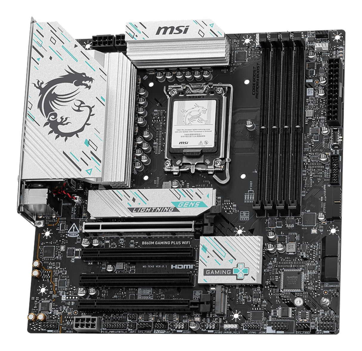 EAN 4711377286558 - MSI B860M GAMING PLUS WIFI placa base Intel B860 LGA 1851 (Socket V1) micro ATX imagen 3