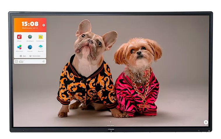 Pizarra Ctouch Riva R2 Blanca Interactiva 139,7 Cm (55") 3840 X 2160 Pixeles Pantalla Táctil Negro Usb