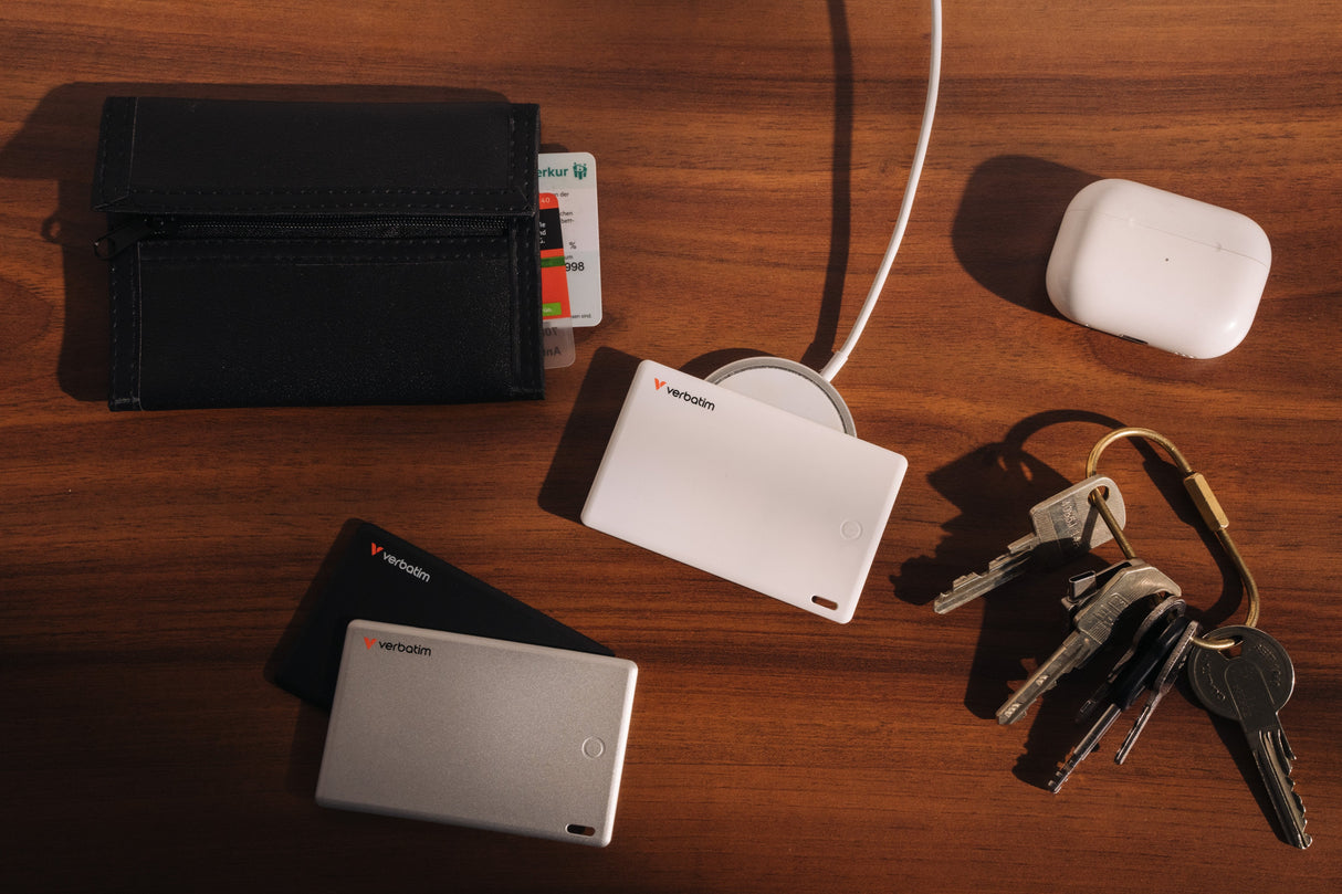 1x2 Verbatim My Finder Card Bt Schwarz/Silber Myfcr-02bs 32140