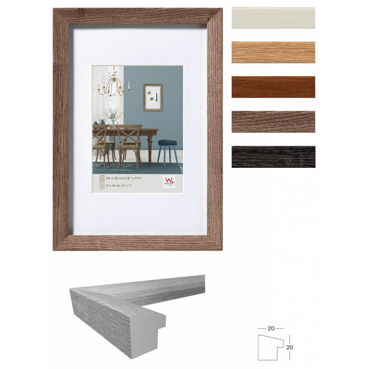 EAN 4004122315239 - Walther Design EF220D marco Expositor de pie retroiluminado Gris imagen 1