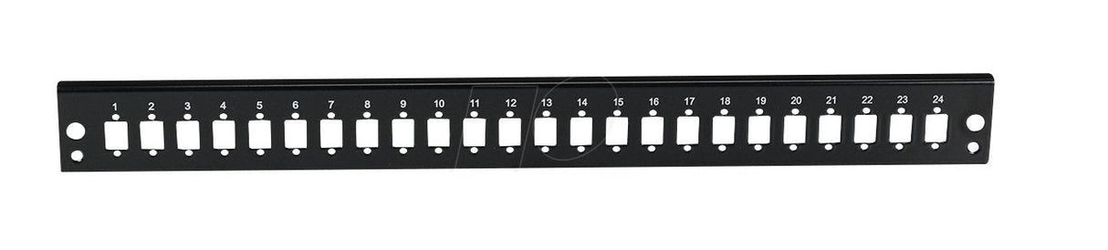 Frontblende 24 X Sc Simplex E2000 Simplex Mtrj Lc Duplex, Schwarz