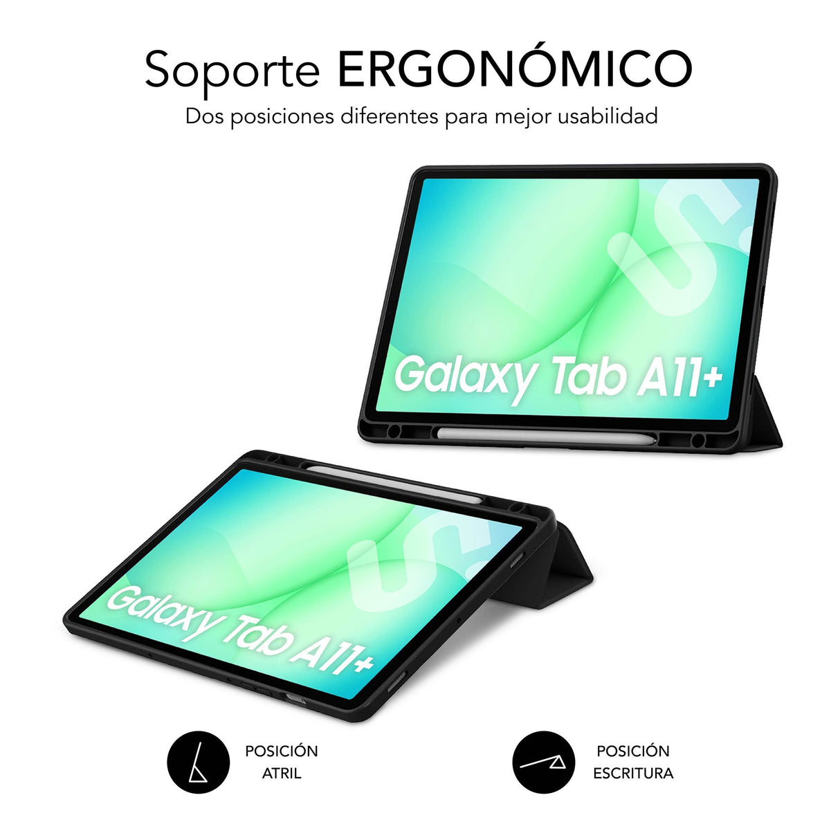 EAN 8436586743796 - SUBBLIM SUBCST-5SC041 funda para tablet 27,9 cm (11") Libro Negro imagen 1