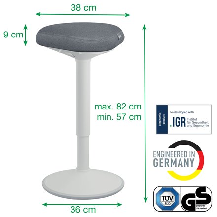 EAN 4002432138425 - Leitz 65450085 silla de oficina y de ordenador Asiento acolchado imagen 7