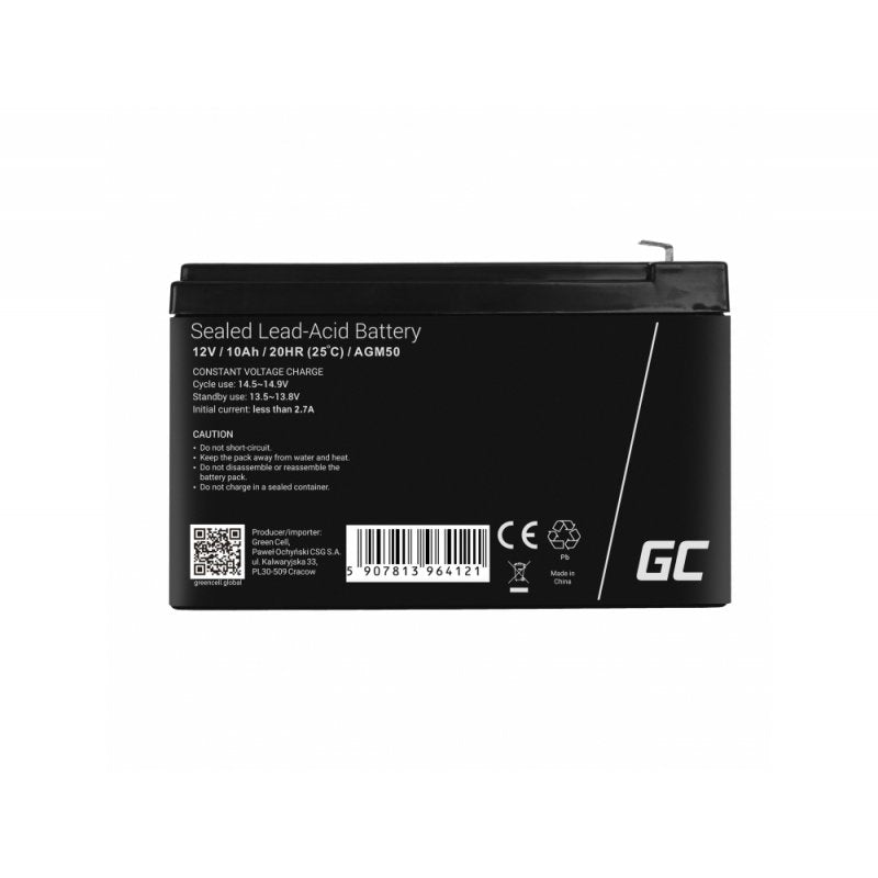 EAN 5907813964121 - Green Cell AGM50 batería para sistema ups VRLA AGM 12 V 10 Ah imagen 5