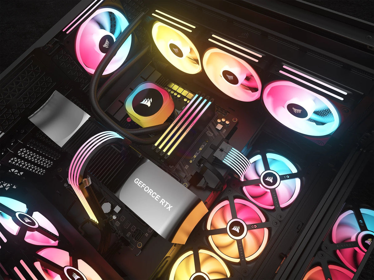 Corsair Icue Argb Psu Cable Strips, Tiras Led 2x 240mm, Para Cables De Alimentación Cp-8920282