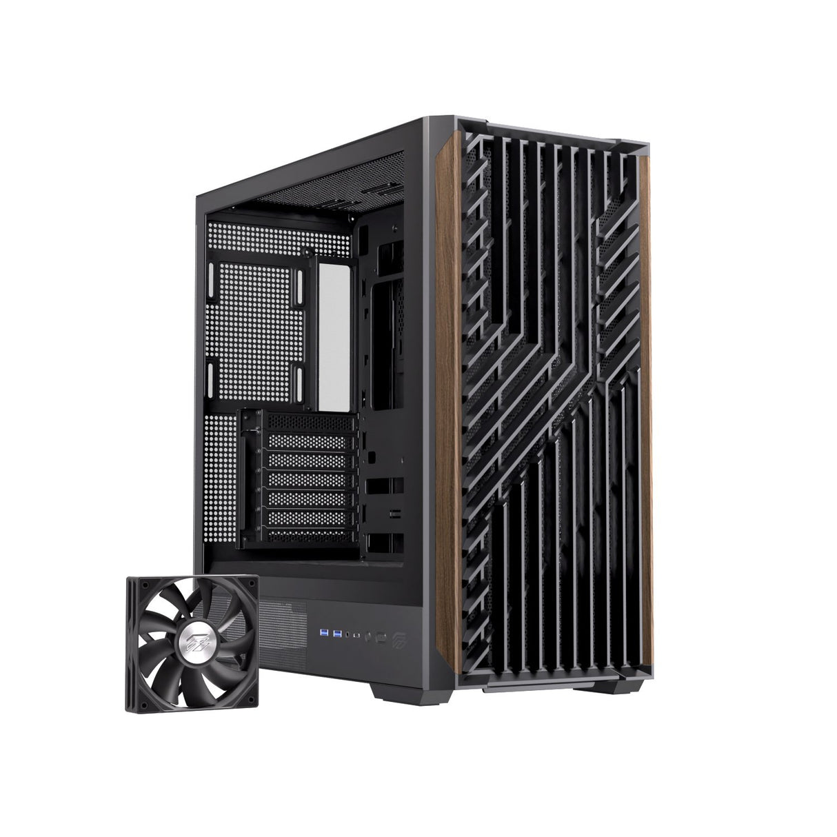 EAN 6977277360134 - Einarex EXCS-PL-800C-B carcasa de ordenador Midi Tower Negro imagen 2