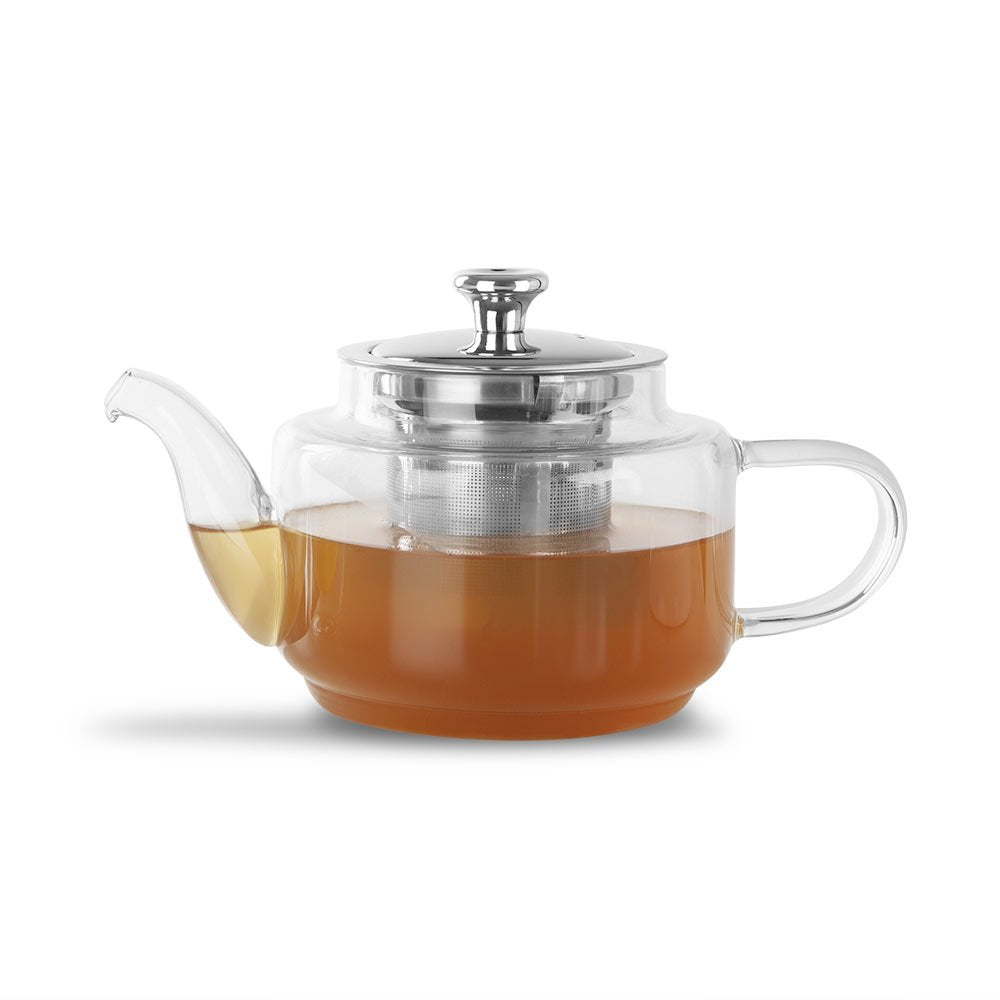 Tetera De Vidrio Orbegozo Ttc 700 Borosilicato - Resistente Al Calor - Filtro Y Tapa De Acero Inoxidable - Capacidad