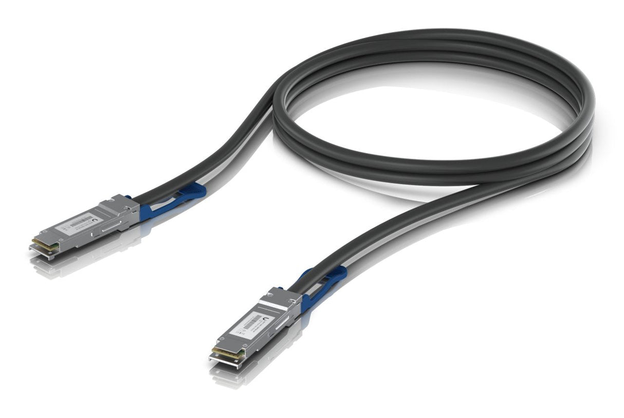 Cable Ubiquiti 100g Dac-Qsfp28 Negro, 1 Metro Uacc-Dac-Qsfp28-1m