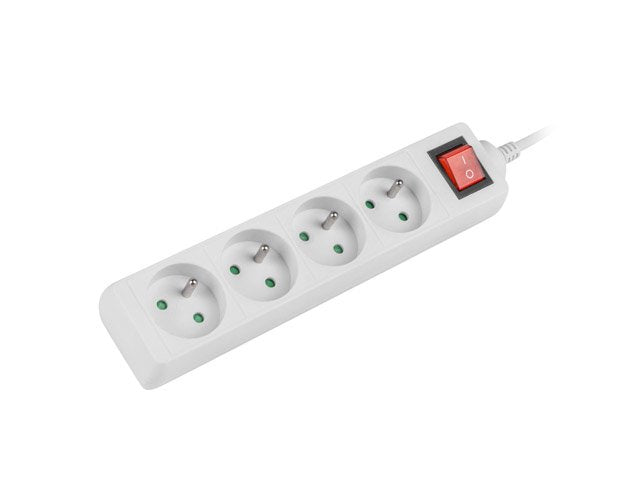 Lanberg Ps1-04e-0150-W Base Múltiple 1,5 M 4 Salidas Ac Interior Blanco