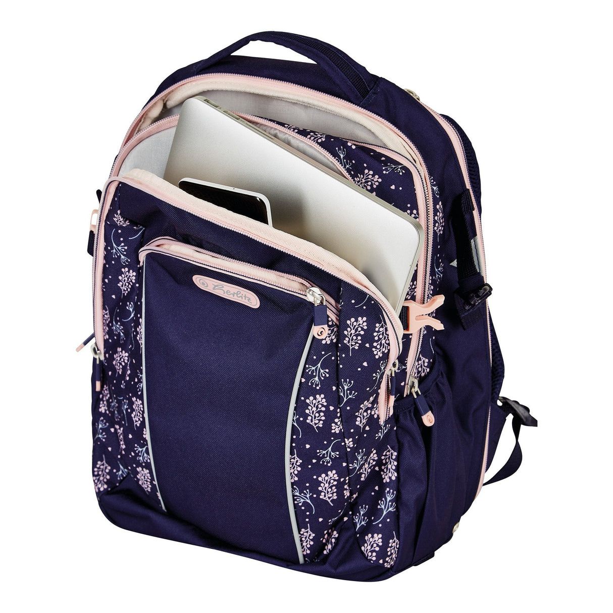 EAN 4008110283142 - Herlitz Ultimate Blossom mochila Mochila escolar Beige, Marina Poliéster imagen 8