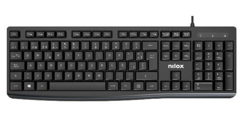 Teclado Español Con Cable Negro