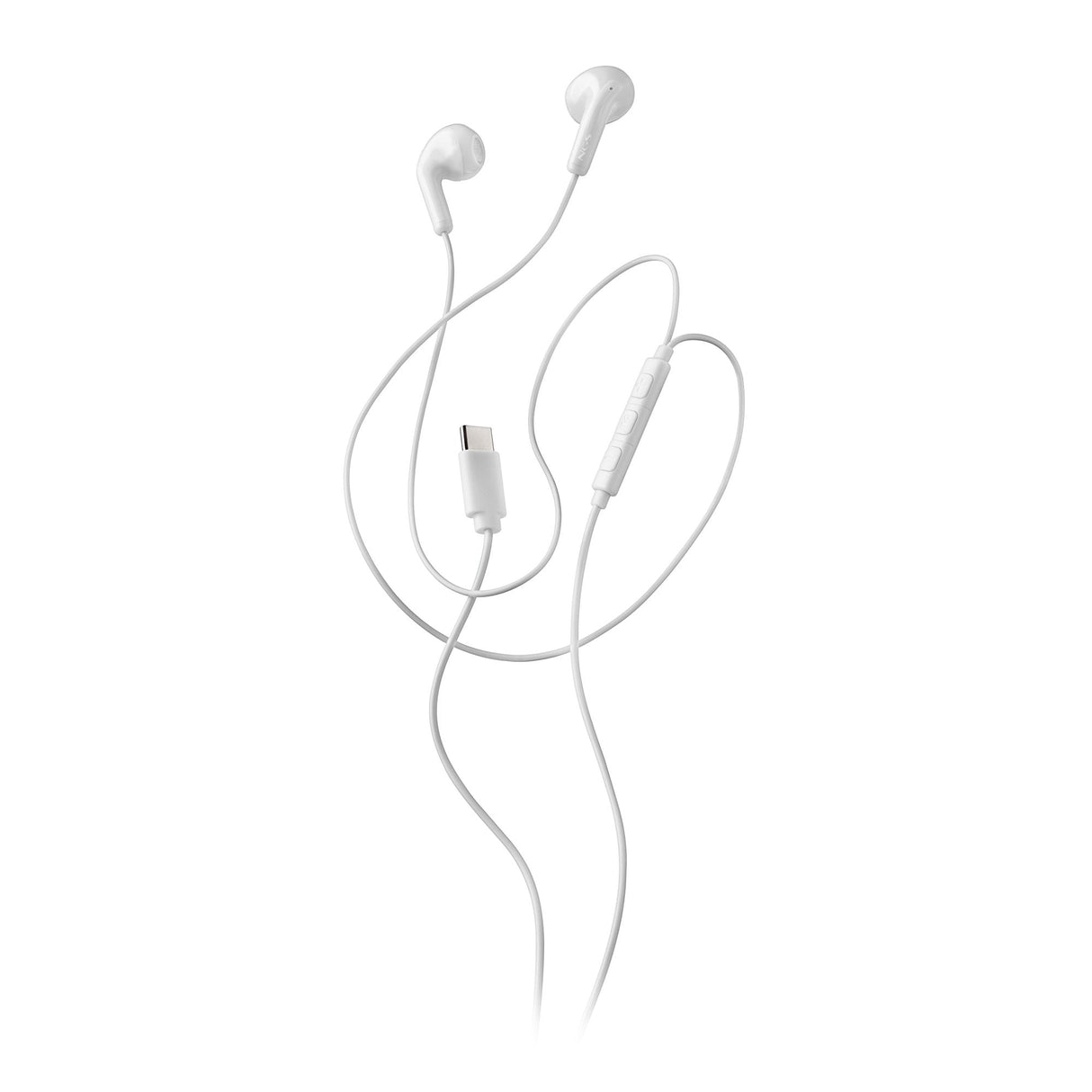 Auriculares Intrauditivos Ngs Cross Glide Con Micrófono Usb Tipo-C Blancos