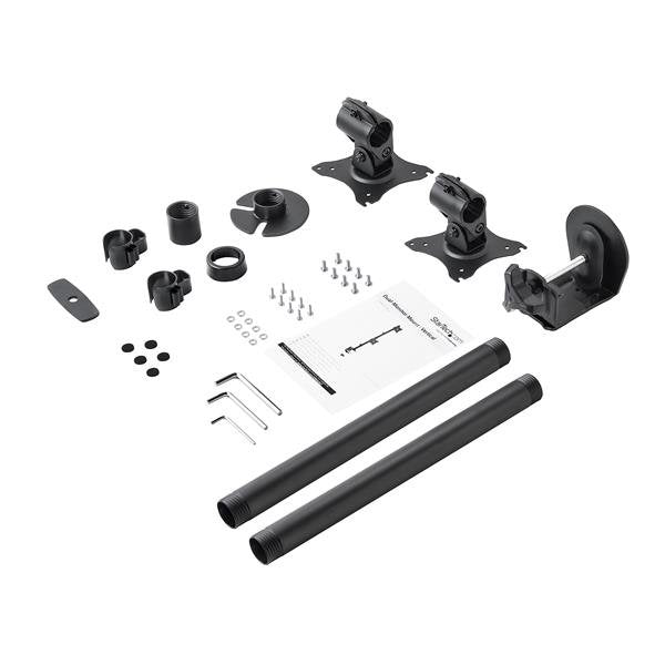 EAN 0065030870146 - StarTech.com ARMDUALV soporte para monitor 68,6 cm (27") Escritorio Negro imagen 6