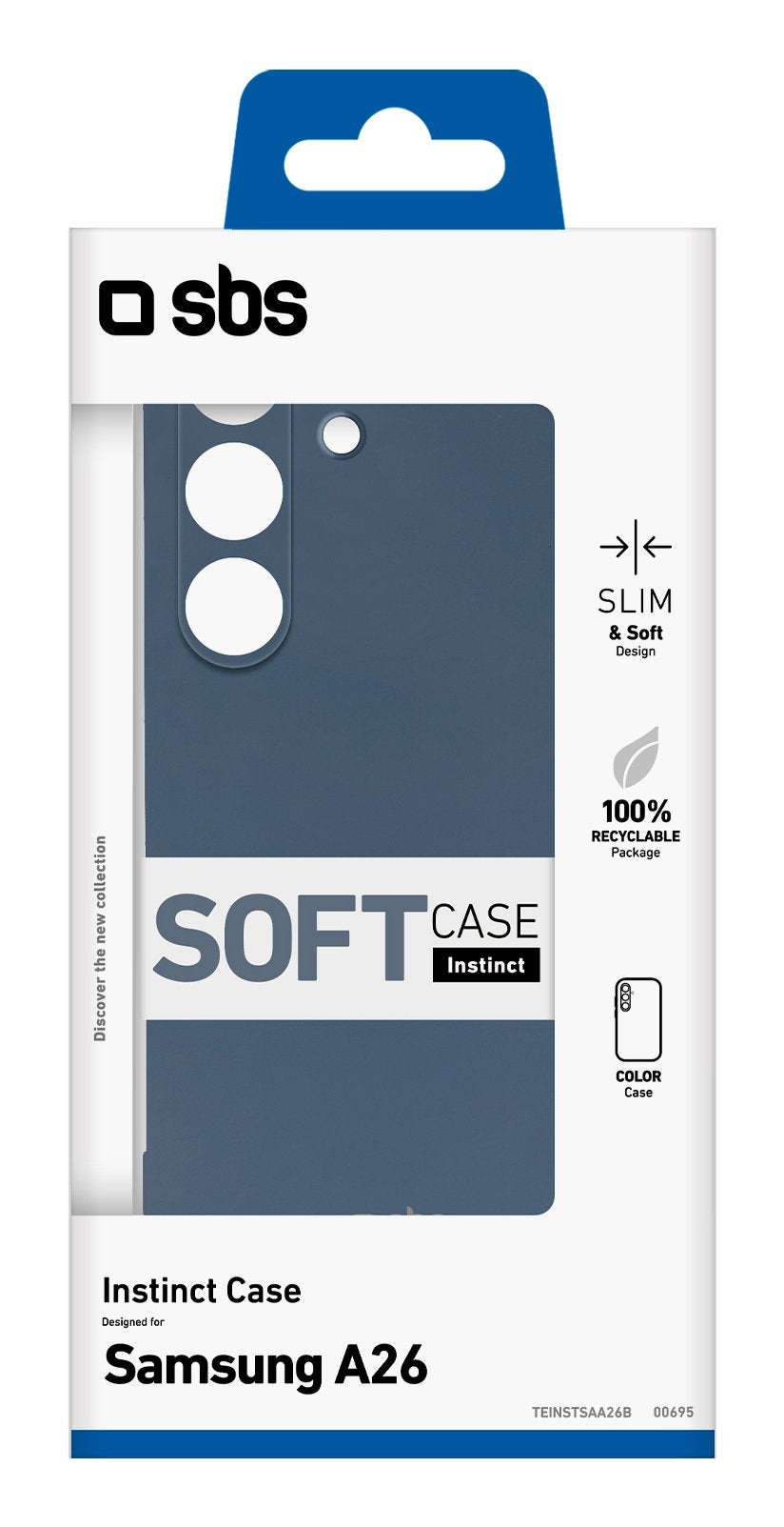 EAN 8018417500695 - SBS TEINSTSAA26B funda para teléfono móvil 16,8 cm (6.6") Azul imagen 2