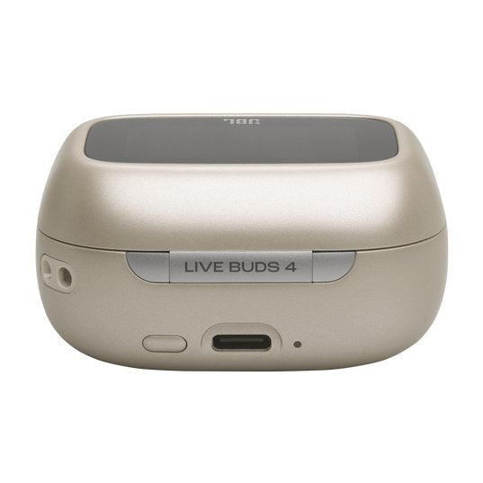Jbl Live Buds 4, Kabellose Noise-Cancelling-Ohrhörer, Champagner
