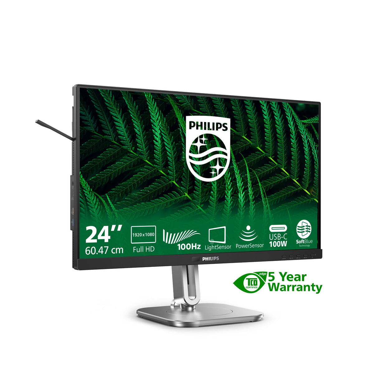 EAN 8721038001747 - Philips 5000 series 24B2G5301/00 pantalla para PC 60,5 cm (23.8") 1920 x 1080 Pixeles Full HD LCD Negro imagen 4