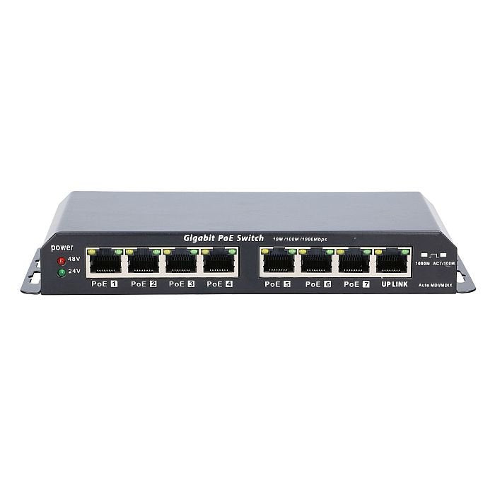Extralink Ex.1025 Extralink 8-Port Gbe Unmanaged Poe Switch 18-57v Dc, In Set 24v 60w Poweradapter