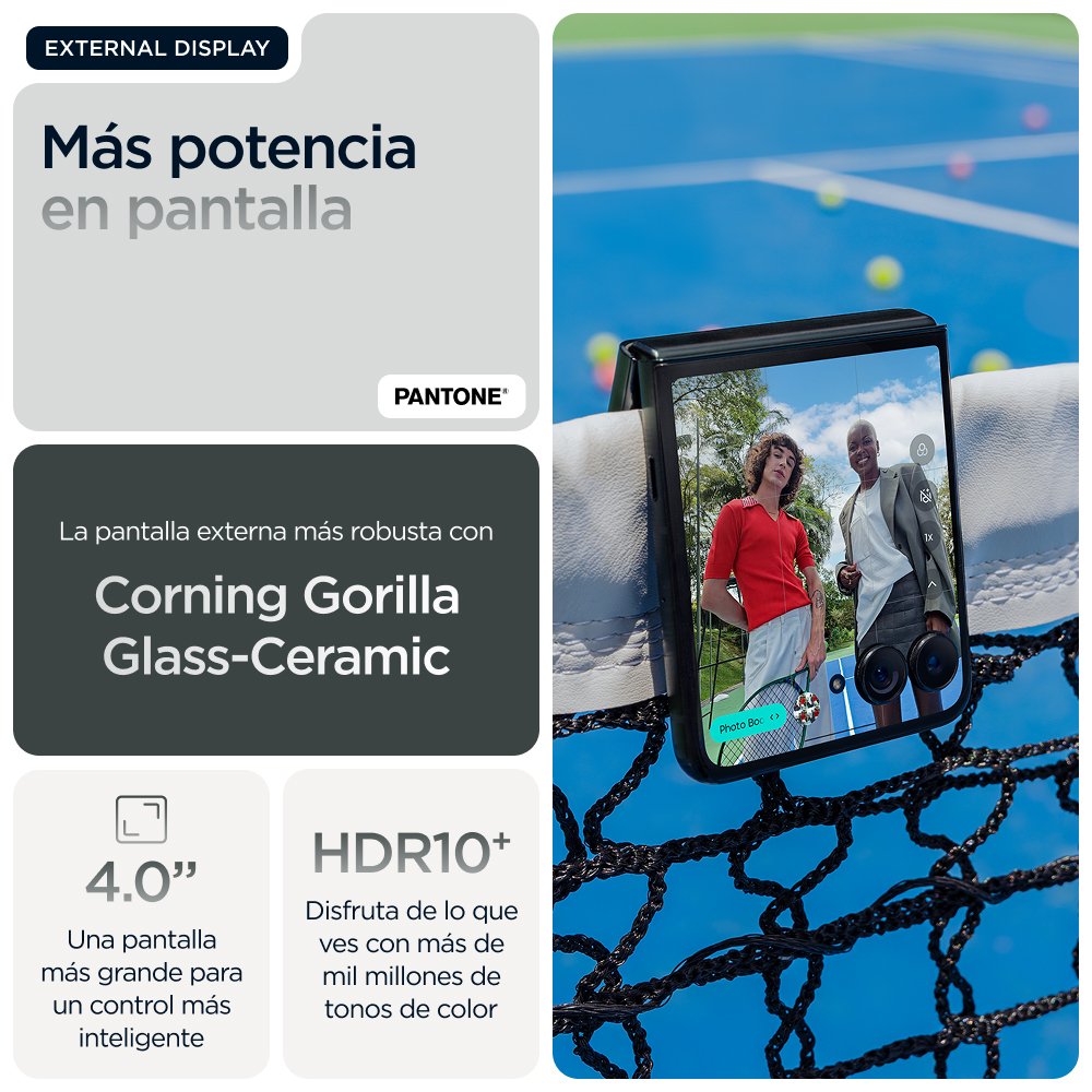EAN 0840023293191 - Motorola razr 60 ultra 17,7 cm (6.96") SIM doble Android 15 5G USB Tipo C 16 GB 512 GB 4700 mAh Verde imagen 29