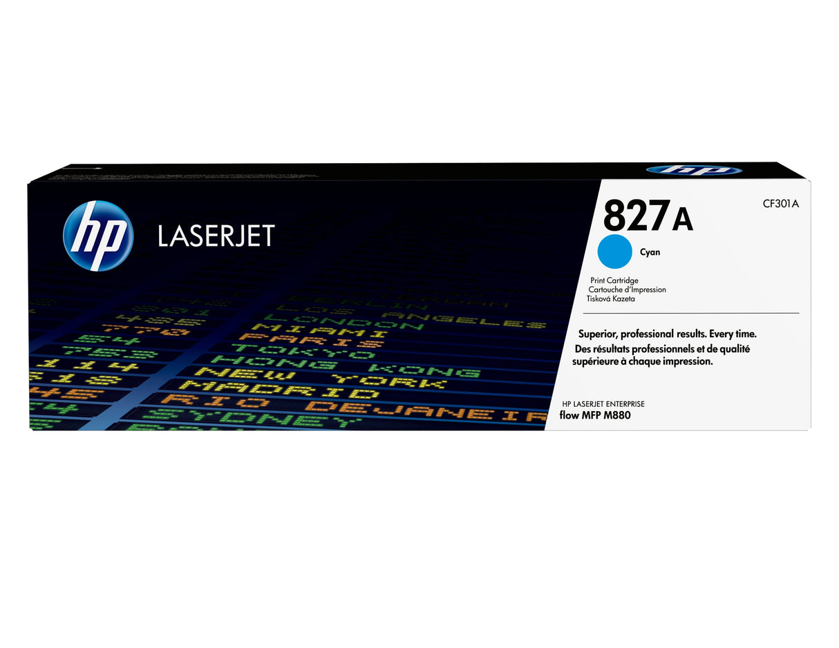 EAN 0887111323927 - HP 827A Cyan Original LaserJet Toner Cartridge cartucho de tóner 1 pieza(s) imagen 1