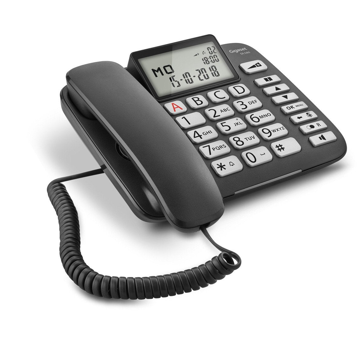 EAN 4250366854342 - Gigaset DL580 Teléfono analógico Identificador de llamadas Negro imagen 2