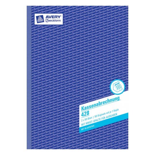 Avery Zweckform Kassenbericht - 50 Hoja - A4 (210 X 297 Mm)