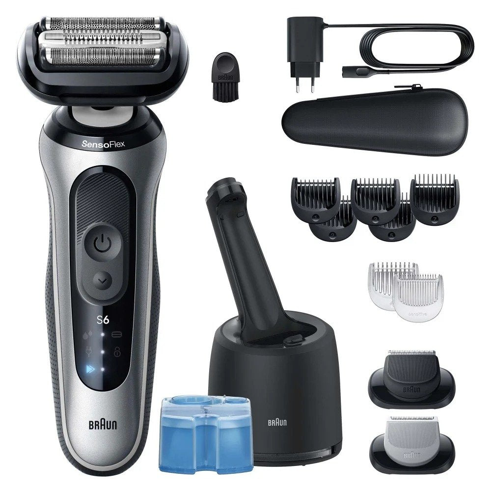 Máquina Braun Series 6 62-S7650cc De Afeitar De Láminas Recortadora Plata