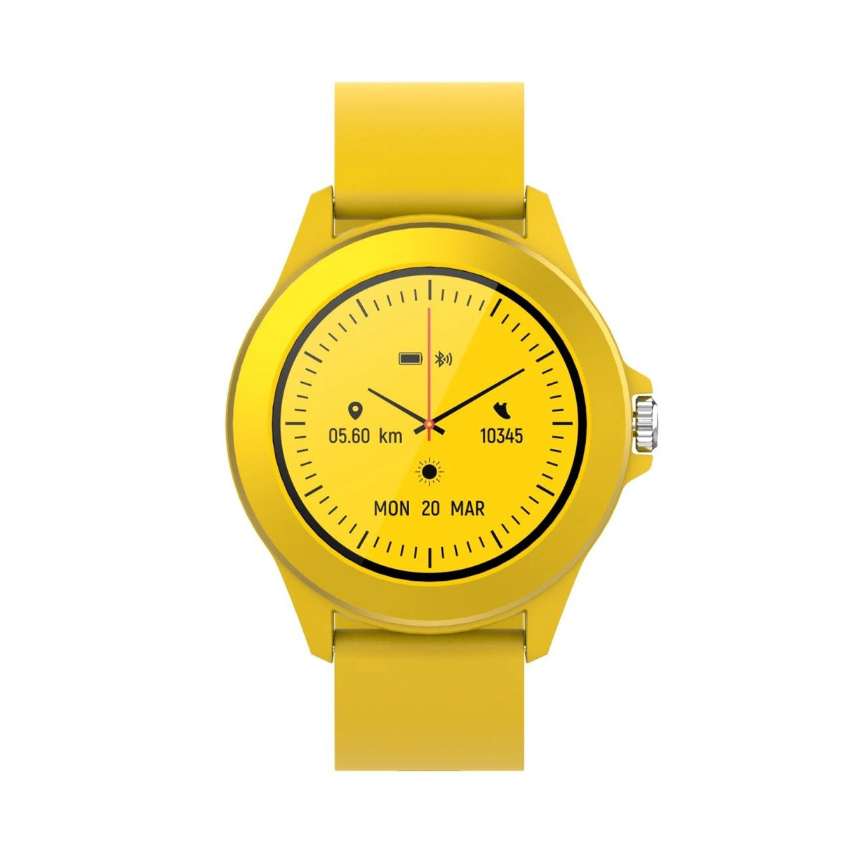 Smartwatch Forever Colorum Cw-300 Notificaciones Frecuencia Cardíaca Amarillo