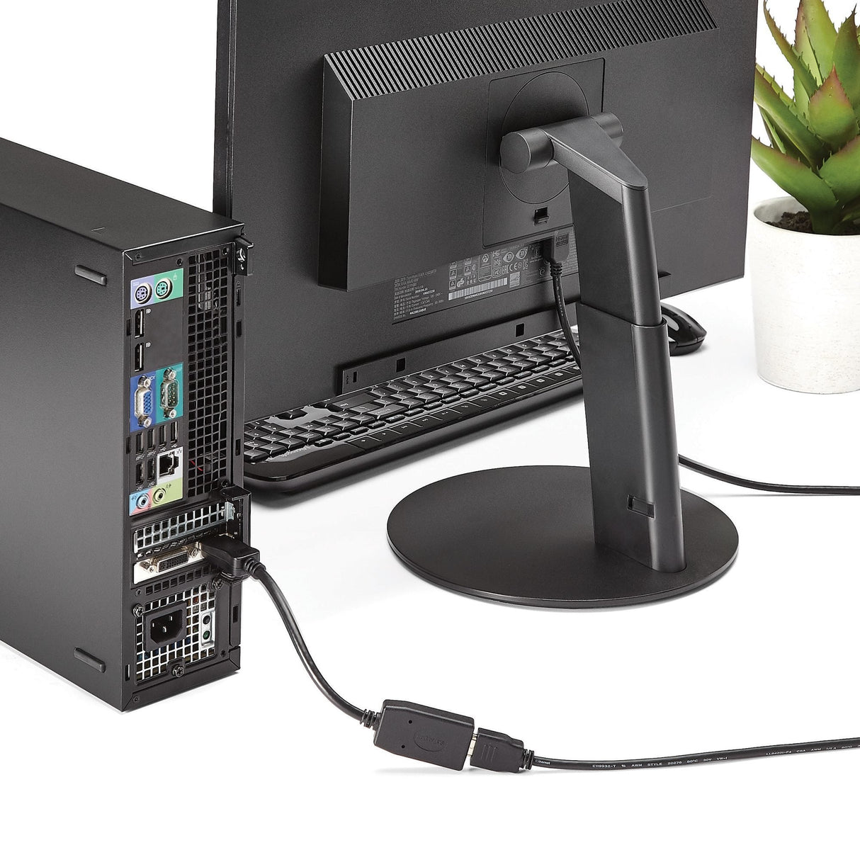 EAN 0065030830799 - StarTech.com DP2HDMI adaptador de cable de vídeo 0,24 m HDMI tipo A (Estándar) Negro imagen 5
