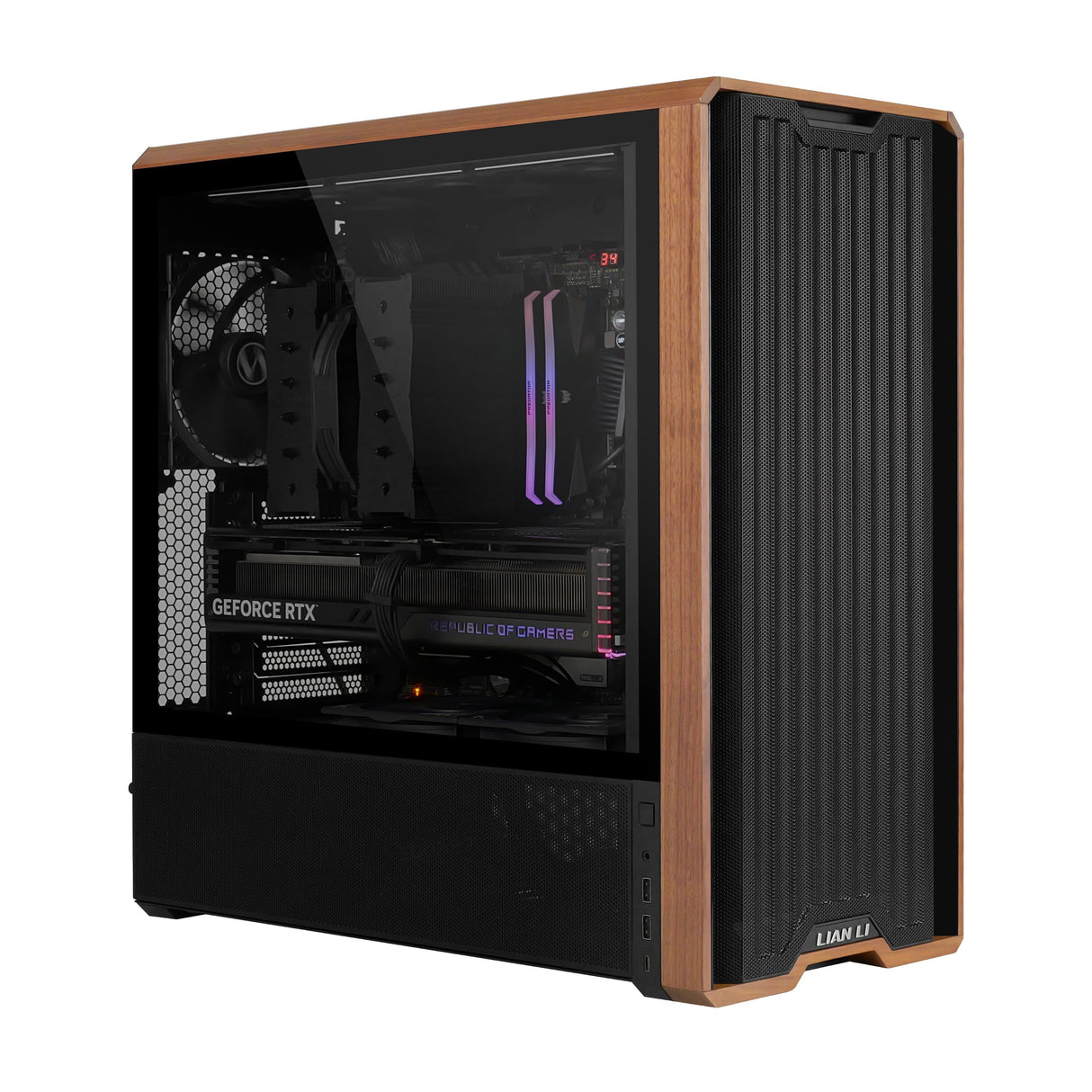 EAN 4718466015853 - Lian Li Lancool LAN217X carcasa de ordenador Midi Tower Negro, Madera imagen 19