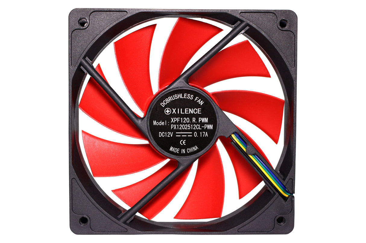 EAN 4044953500909 - Xilence XPF120.R.PWM Carcasa del ordenador Ventilador 12 cm Negro, Rojo imagen 3