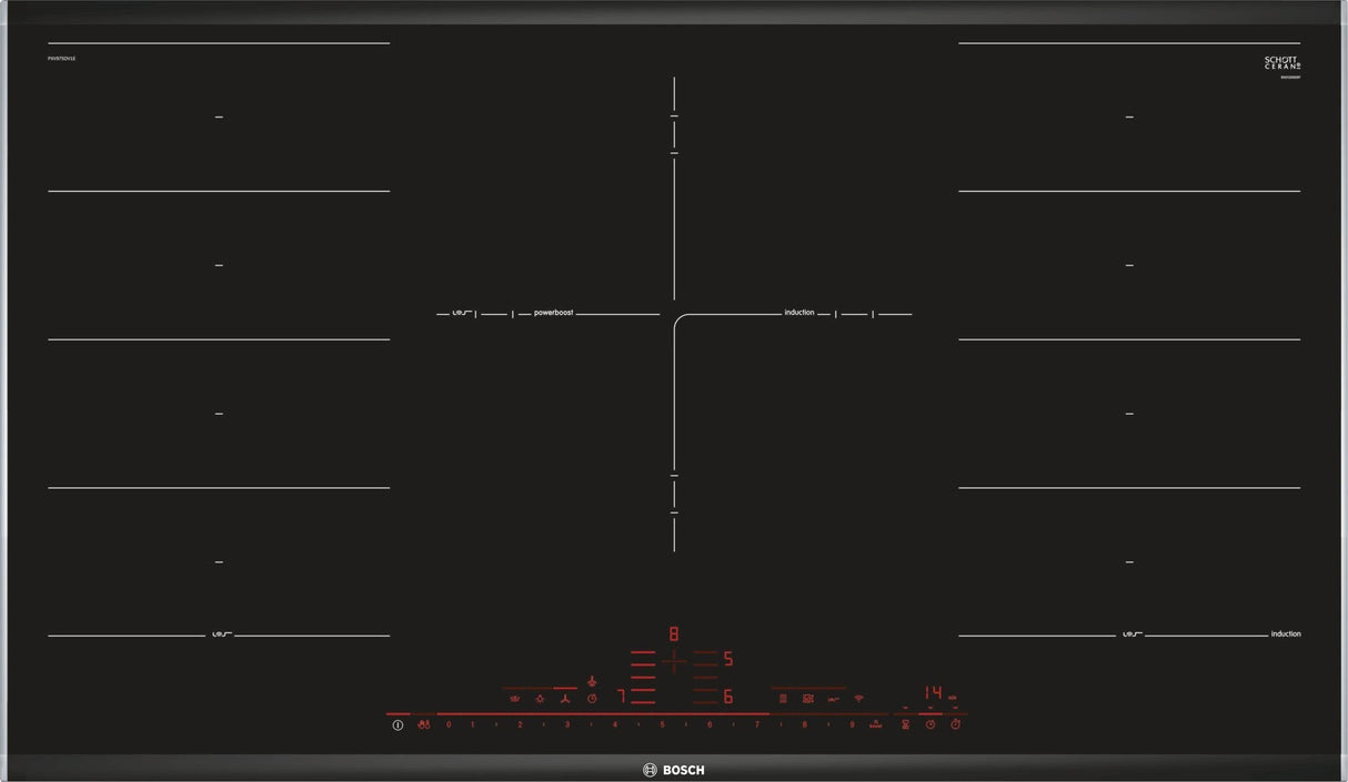 Bosch Home Pxv975dv1eserie 8, Placa Autosuficiente Negra, Home Connect Pxv975dv1e