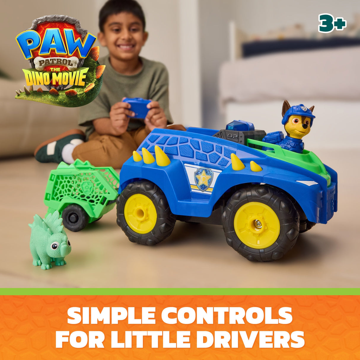 Spinmaster Paw Patrol: Der Dino Film - Chase' Ferngesteuertes Dino Rettungs-Fahrzeug 6076166