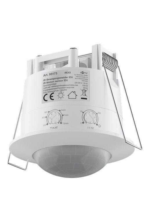 Goobay 95173 Detector De Movimiento Sensor Infrarrojo Pasivo (Pir) Alámbrico Techo Blanco