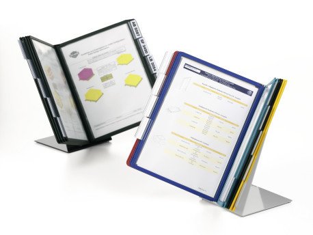 Simema De Paneles Expositores De Mesa Durable Variotable10 Paneles Expositores Negro