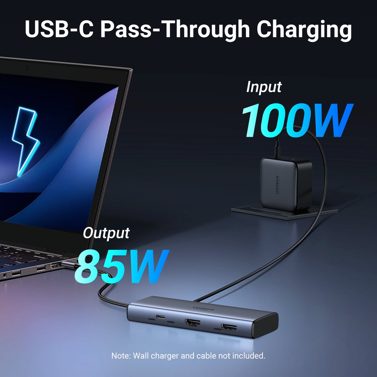 EAN 6941876243792 - Ugreen 7-in-1 USB-C Hub CM498 Acoplamiento Base Gris imagen 7