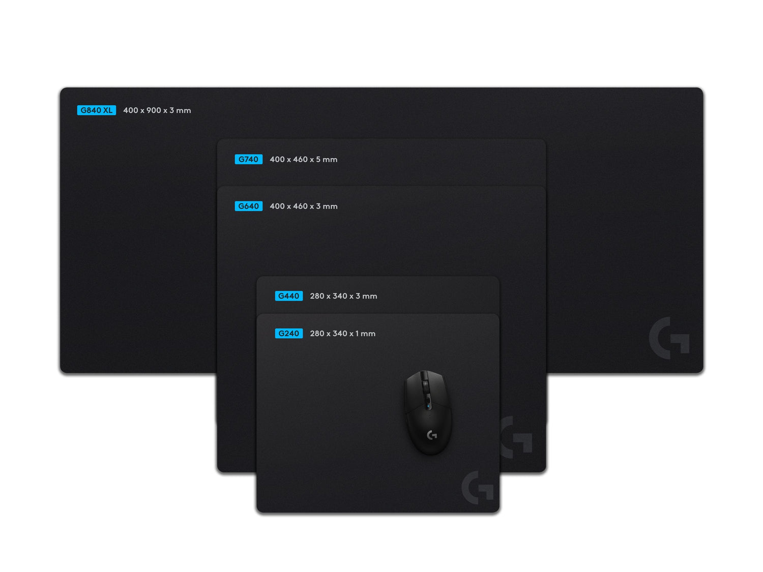 Alfombrilla Logitech G G740 Negro