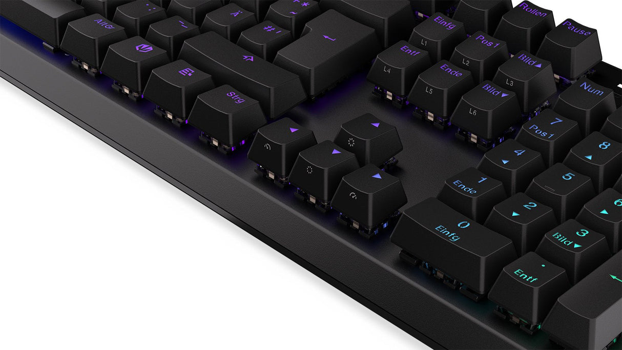 Teclado Alemán Endorfy Thock Usb Qwertz Negro