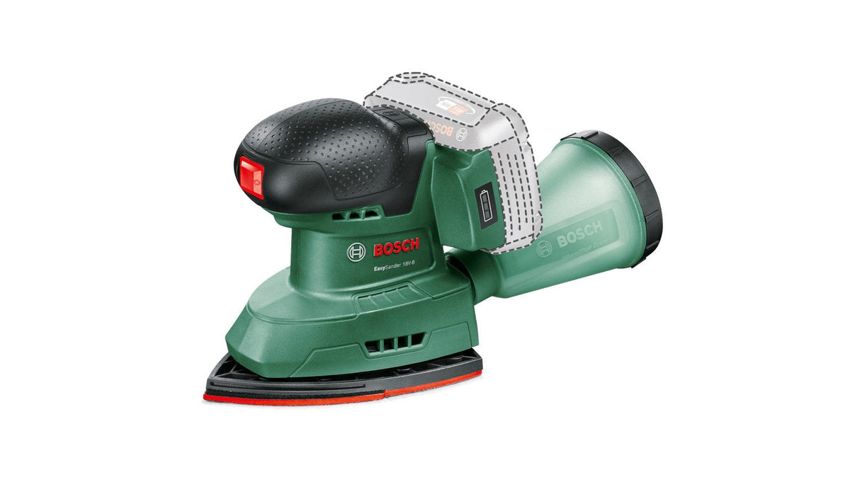 Bosch Bricolaje Y Jardín Lijadora Múltiple Inalámbrica Easysander 18v-8 Verde/Negro, Sin Batería Ni Cargador, Power For Alliance