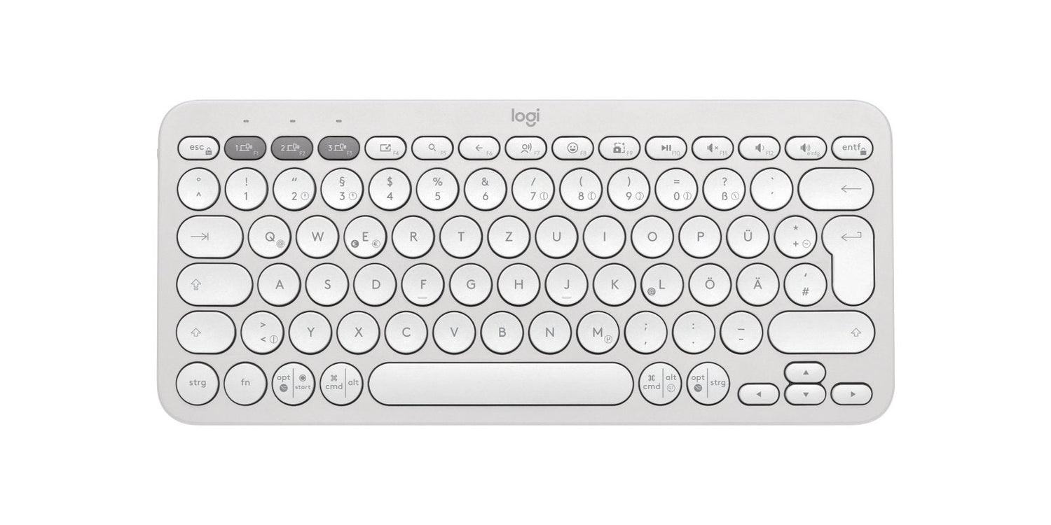 Pebble Keys 2 K380s Tonal White - Deu Btn/Acentral-419universal