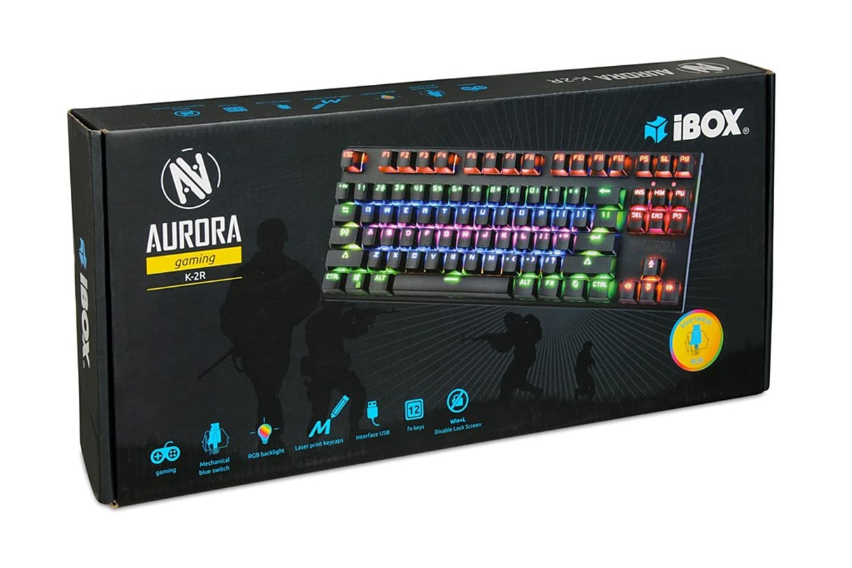 EAN 5903968680008 - iBox IKGMK2R teclado Juego USB QWERTY Inglés de EE. UU. Negro imagen 22