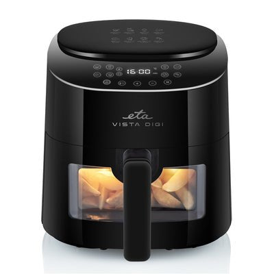 Freidora De Aire Eta Vista Digi Eta116890000 Caliente, 8 Programas, 4,3 L, Negra