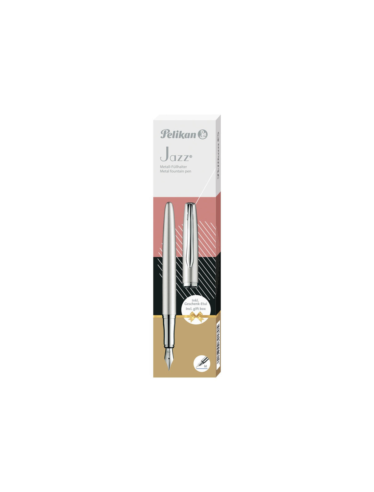 EAN 4012700821850 - Pelikan Jazz Noble Elegance P36 pluma estilográfica Sistema de carga por cartucho Plata 1 pieza(s) imagen 5