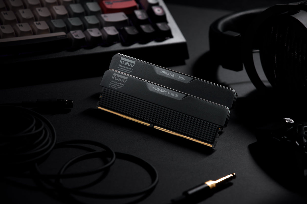 32gb Klevv (16gbx2) Urban V Rgb 6000 Cl28 Negro