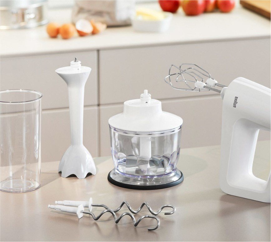 EAN 8021098773241 - Braun HM 3135 WH Batidora de mano 500 W Gris, Blanco imagen 10