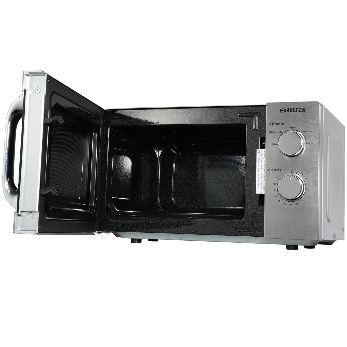 Microondas Aiwa Mw-200sl Frontal Acero Inox Capacidad 20l Potencia 700w