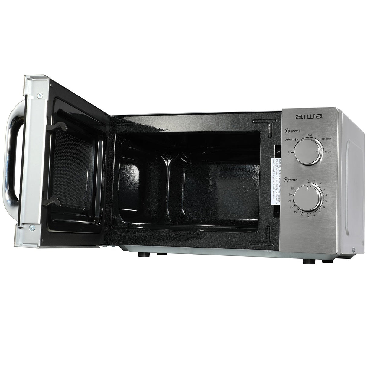 EAN 8435256898040 - Aiwa MW-200SL microondas Plata, Acero inoxidable Solo microondas Encimera 20 L 700 W imagen 3
