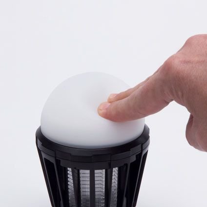 Elimina Insectos-Lampara Port Jata 2 En 1 Negro