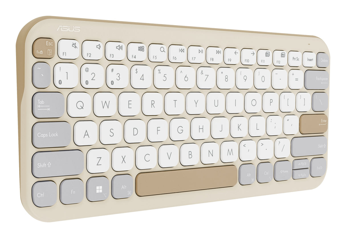 Asus Marshmallow Keyboard Kw100 Teclado Hogar Bluetooth Inglés De Ee. Uu. Beige