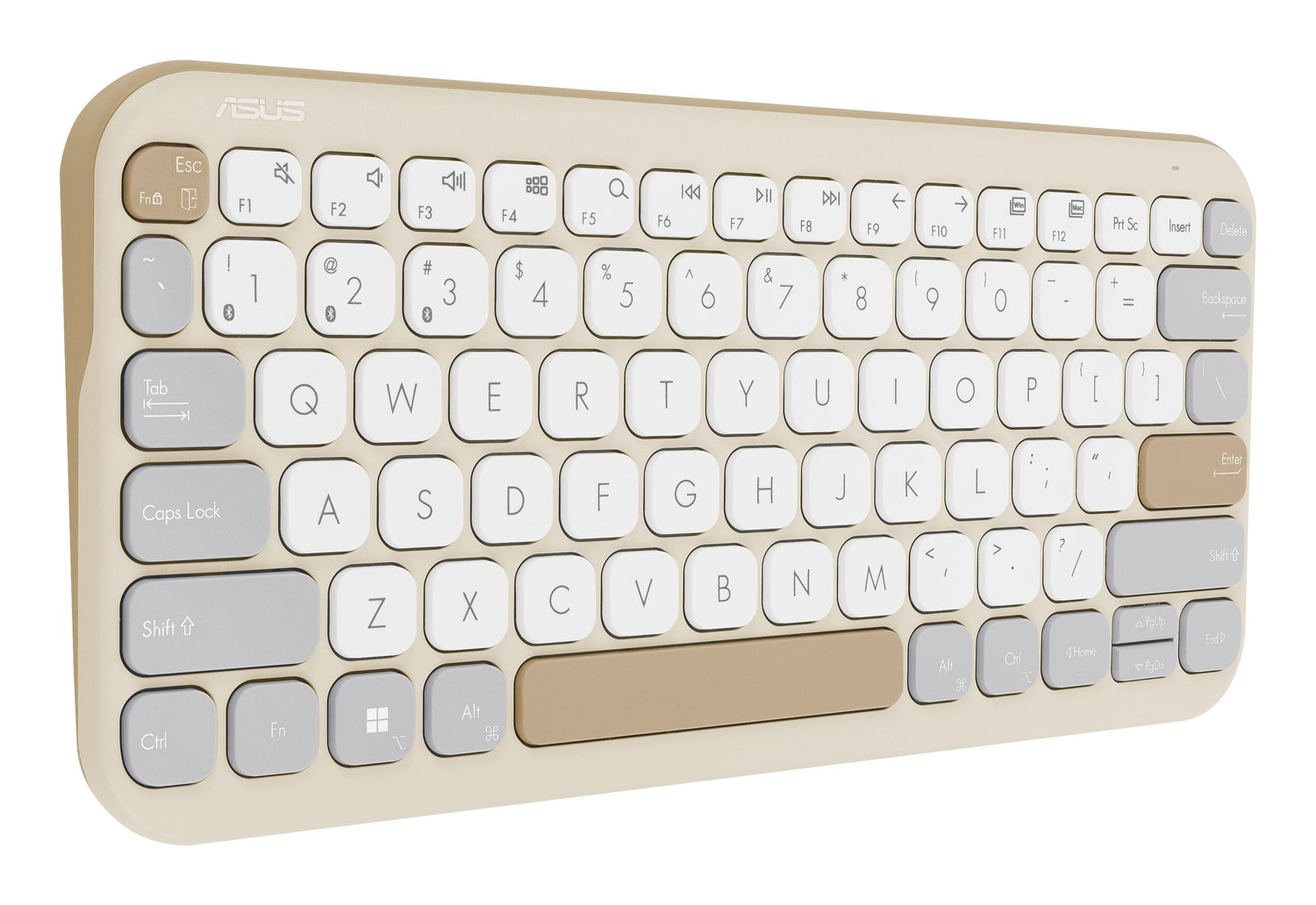 Asus Marshmallow Keyboard Kw100 Teclado Hogar Bluetooth Inglés De Ee. Uu. Beige